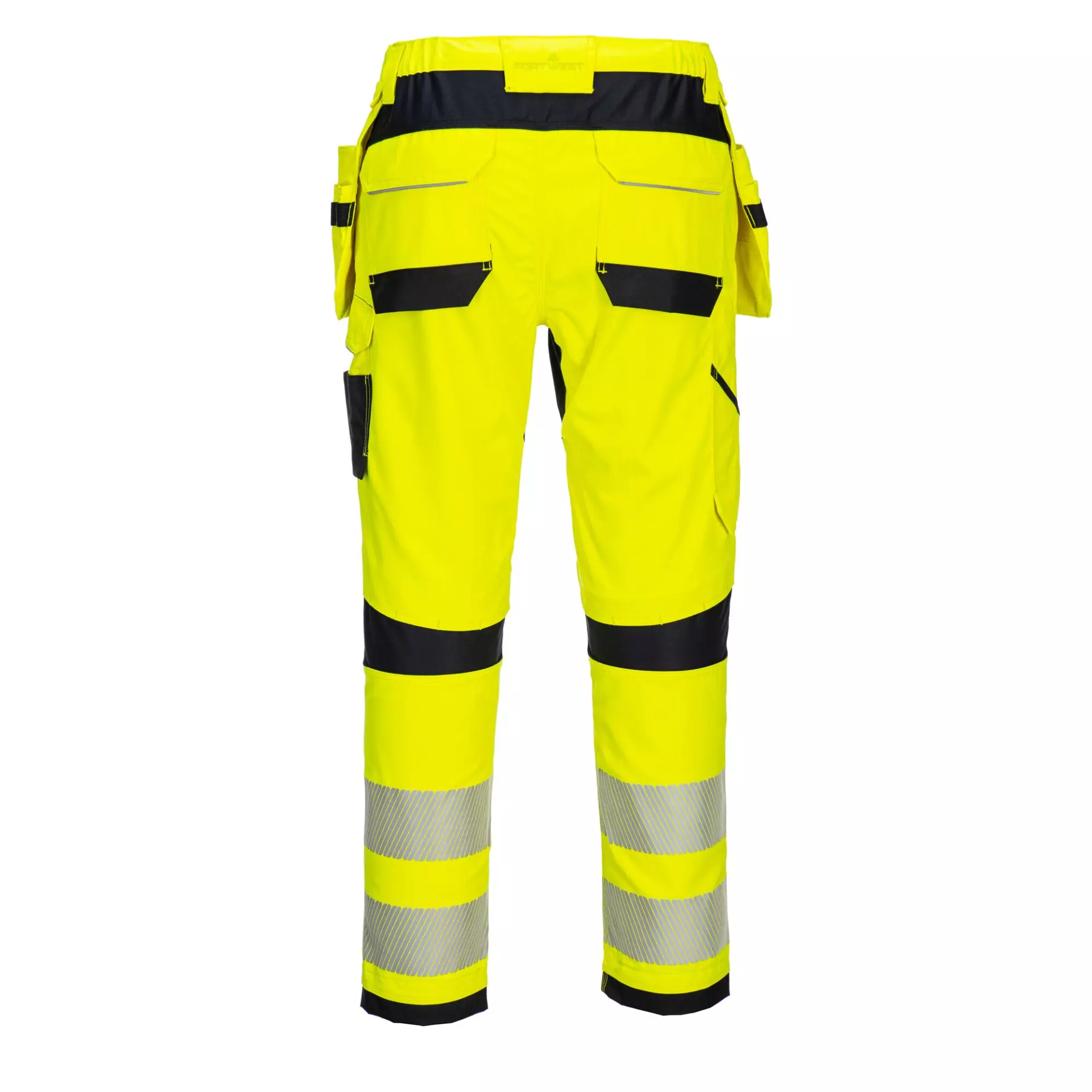 Portwest FR407YBR, PW3 FR Modaflame Hi-Vis Holster Trousers, Yellow/Black, image 2