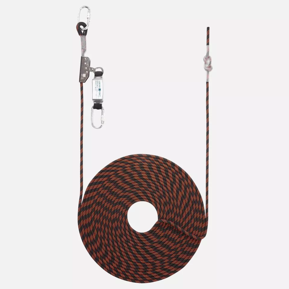 Portwest FP92K1R, 20m Rope Guided Fall Arrest, Black/Orange, image 1, gallery thumbnail