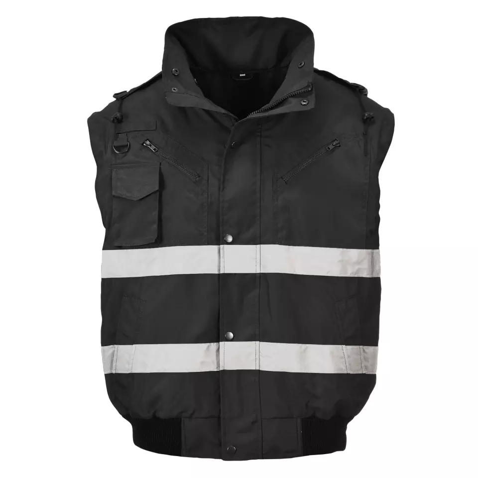 Portwest S435BKR, Iona 4-in-1 Bomber Jacket, Black, image 4, gallery thumbnail