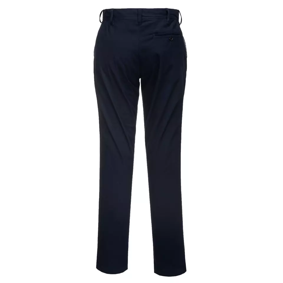 Portwest S232DNS, WX2 Eco Stretch Slim Chino Trousers, Dark Navy Short, image 2, gallery thumbnail