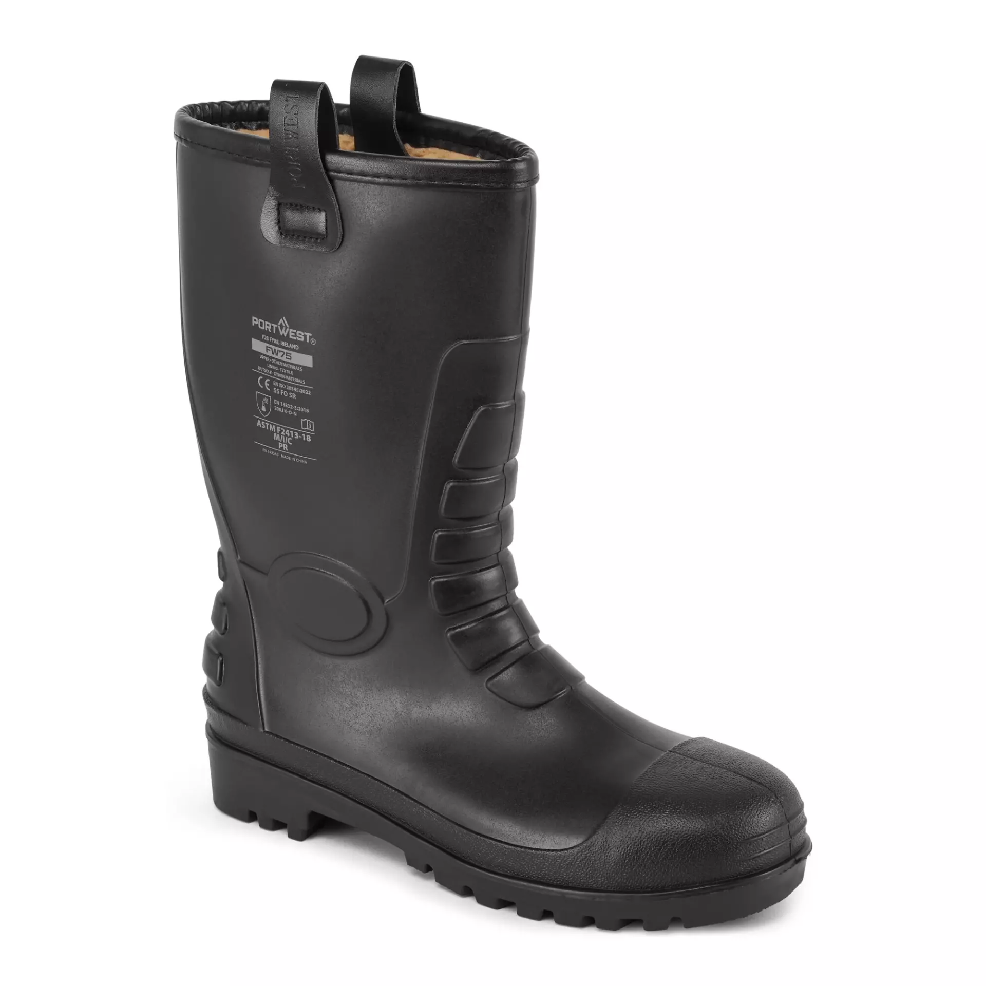 Portwest FW75BKR, Steel PVC Rigger Boot S5 FO, Black, image 3