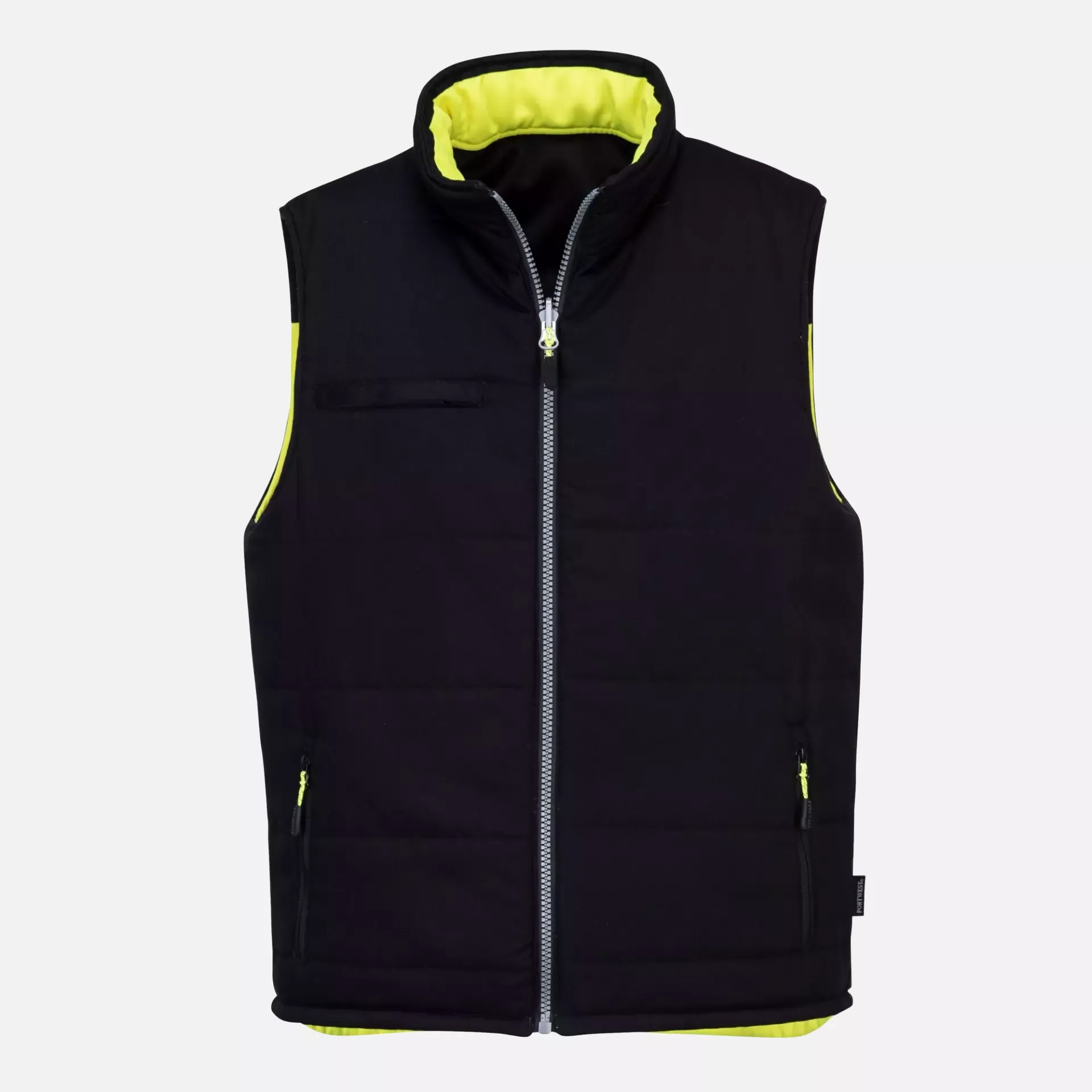 Portwest PW374YBR, PW3 Hi-Vis Reversible Bodywarmer, Yellow/Black, image 6