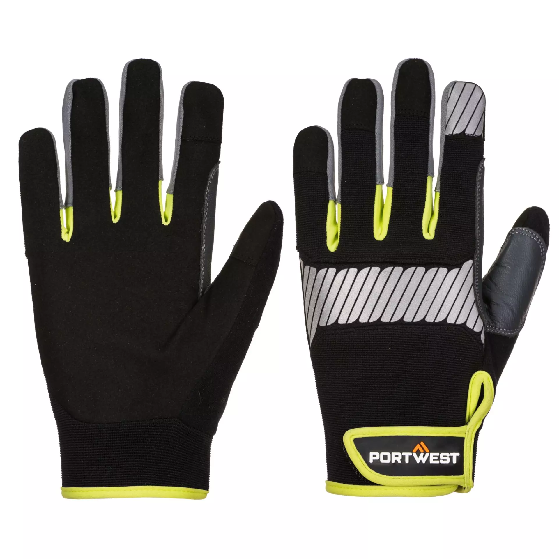Portwest A770BKY, PW3 General Utility Glove, Black/Yellow, image 3