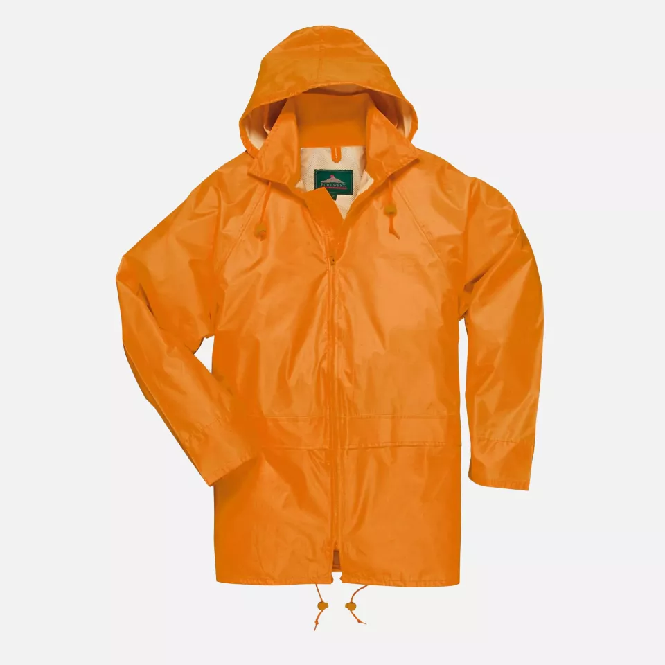 Portwest S440ORR, Classic Rain Jacket, Orange, image 4, gallery thumbnail