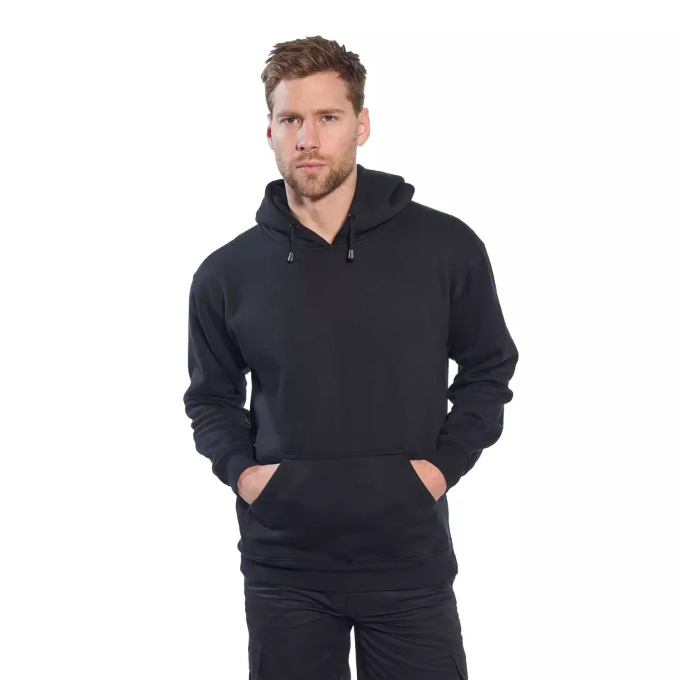Portwest B302BKR, Roma Hoodie, Black, image 4, gallery thumbnail
