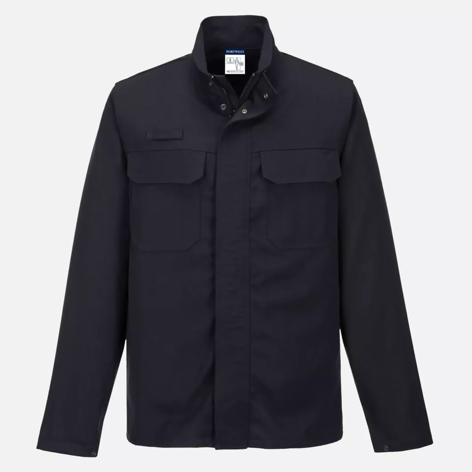 Portwest FR65NAR, Aluflame Work Molten Metal FR Jacket, Navy, image 1, gallery thumbnail