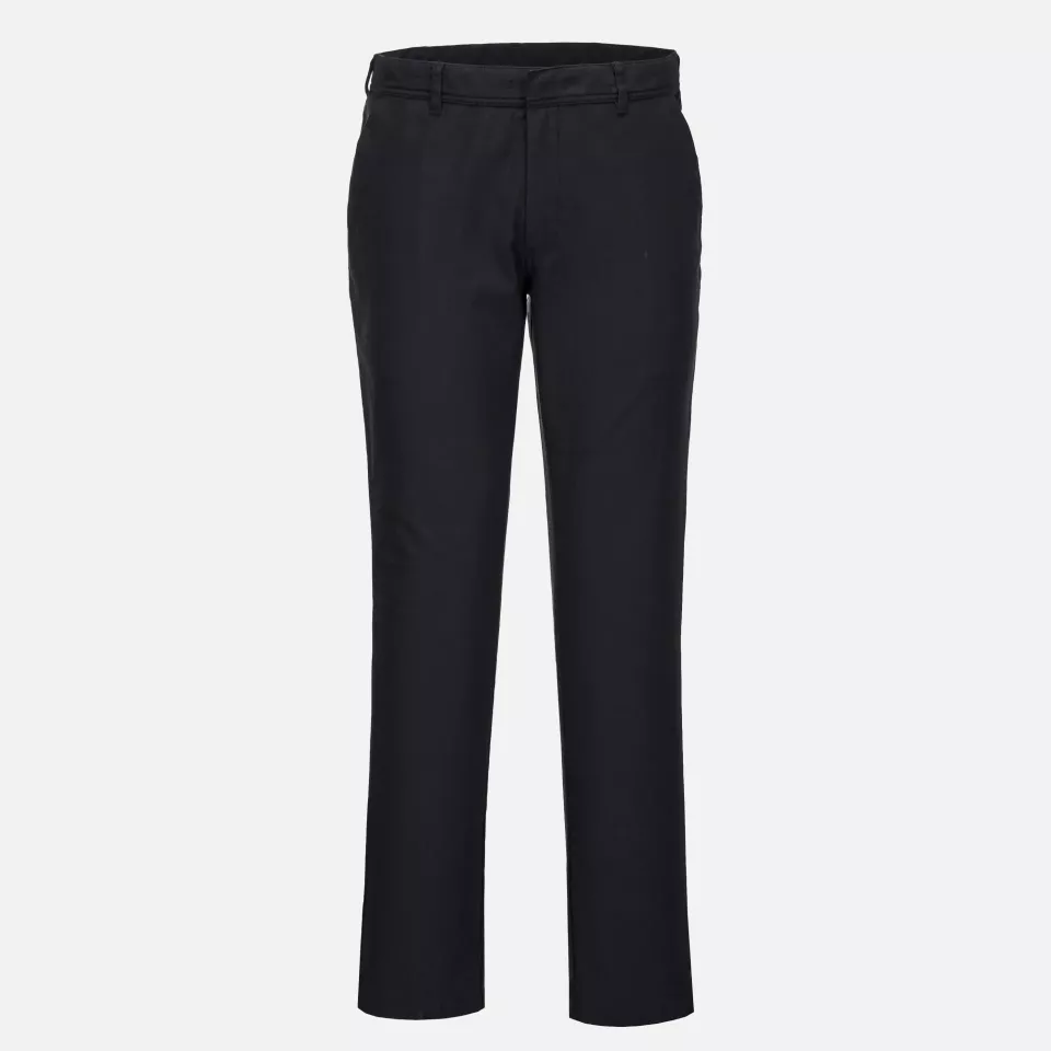 Portwest S235BKR, WX2 Eco Women's Stretch Slim Chino Trousers, Black, image 1, gallery thumbnail