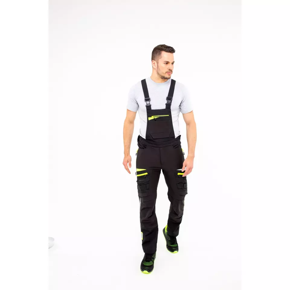 Portwest DX441BKR, DX4 Work Bib and Brace, Black, image 11, gallery thumbnail