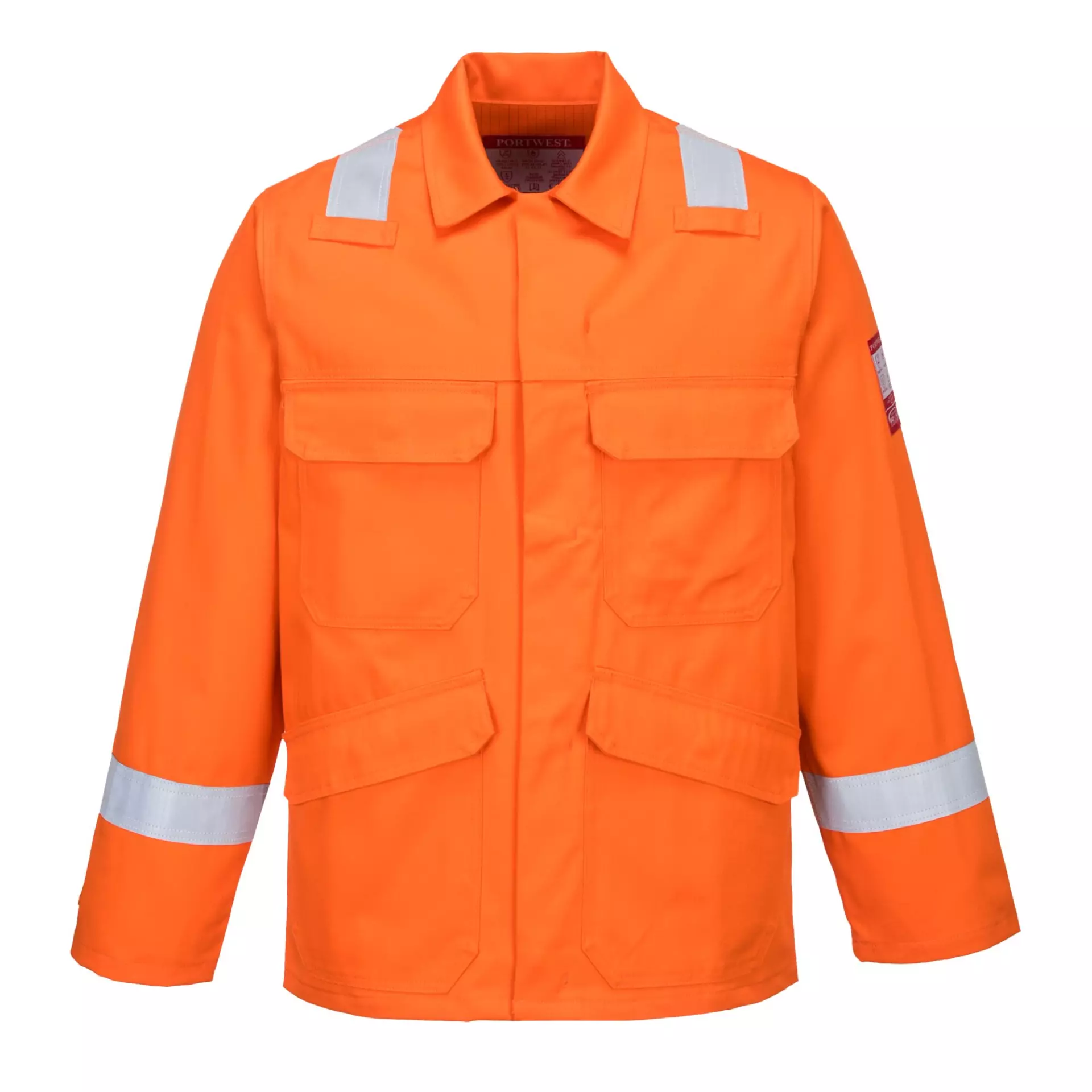 Portwest FR25ORR, Bizflame Work Jacket, Orange, image 1