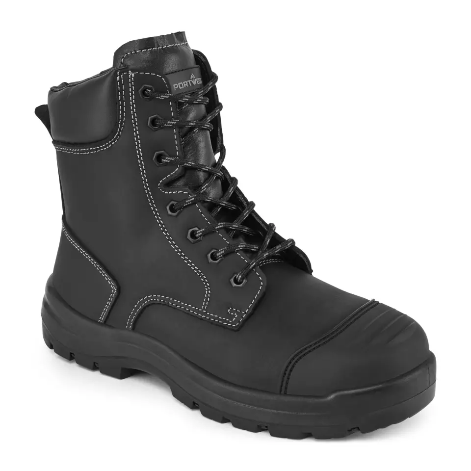 Portwest FD15BKR, Eden Safety Boot S3 HRO CI HI FO, Black, image 4, gallery thumbnail