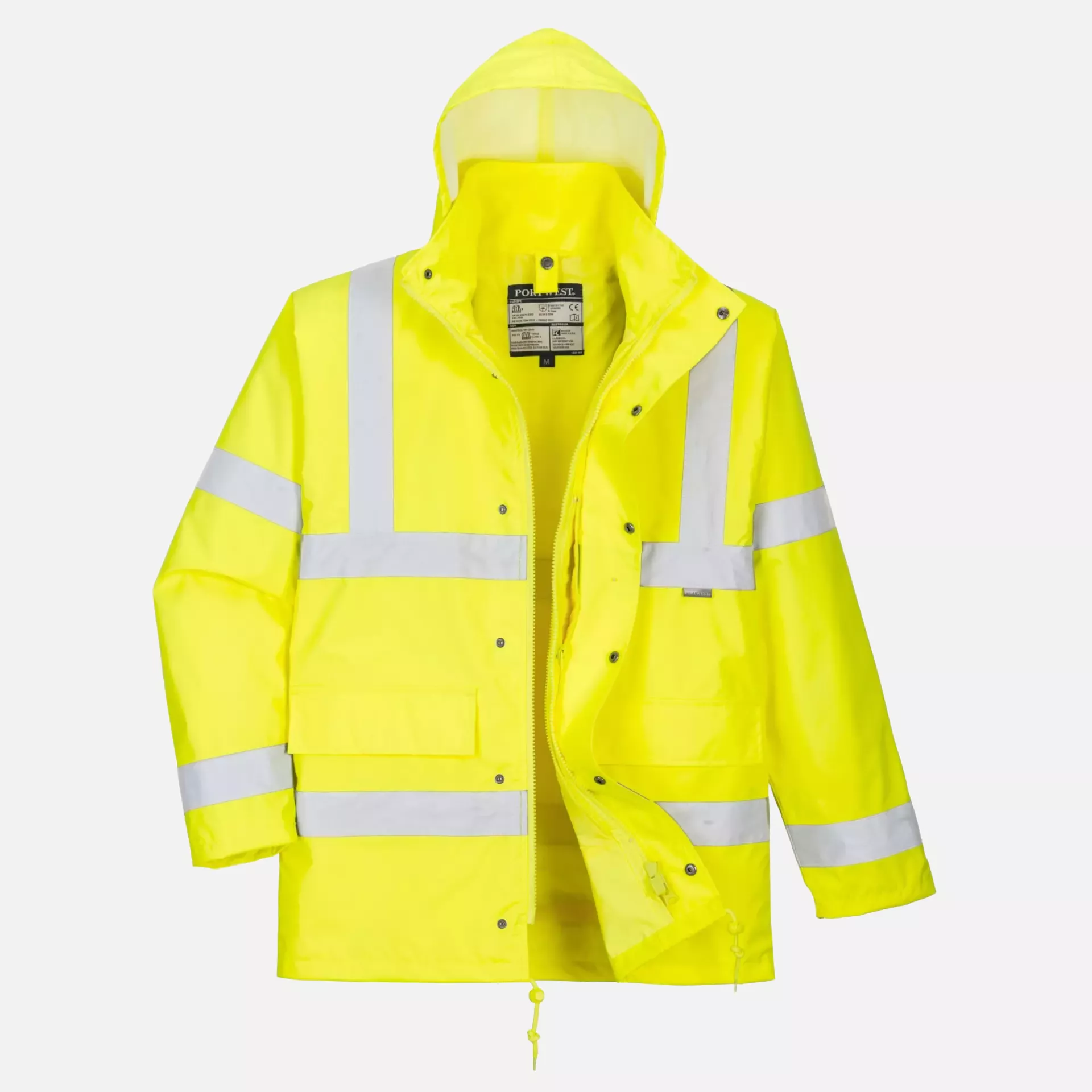 Portwest S468YER, Hi-Vis 4-in-1 Traffic Jacket, Yellow, image 1