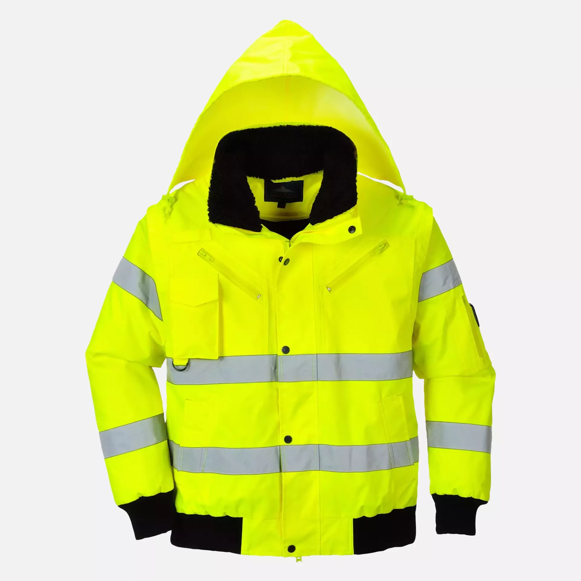 Portwest C467YER, Hi-Vis 3-in-1 Bomber Jacket, Yellow, image 6