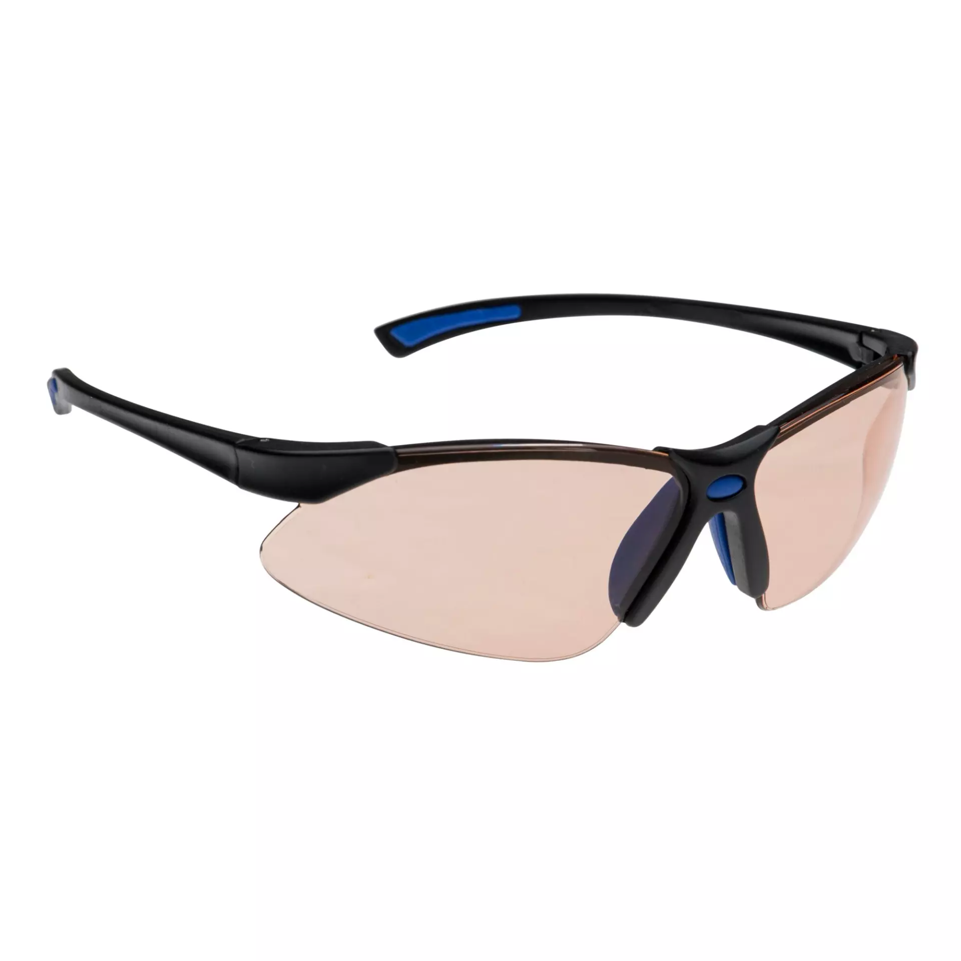 Portwest PS17BRR, Blue Light Blocker Safety Glasses, Brown, image 1