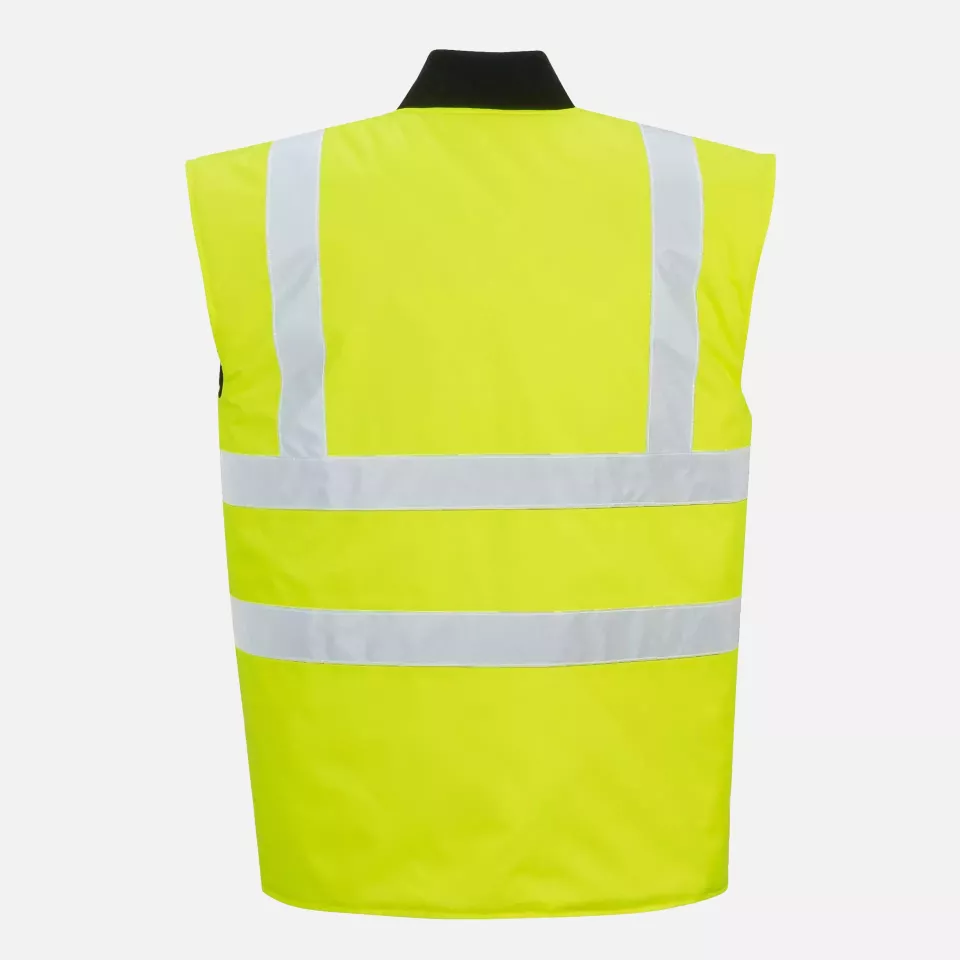 Portwest S469YER, Hi-Vis Reversible Bodywarmer, Yellow, image 2, gallery thumbnail