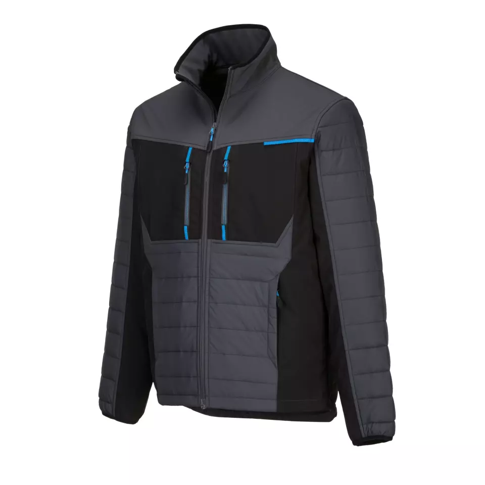 Portwest T752MGR, WX3 Hybrid Baffle Jacket, Metal Grey, image 4, gallery thumbnail