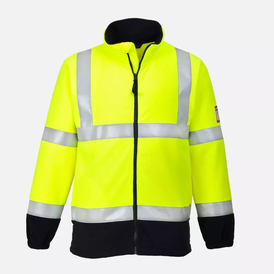 Portwest FR31YER, Modaflame Hi-Vis Anti-Static FR Fleece, Yellow, image 2, gallery thumbnail
