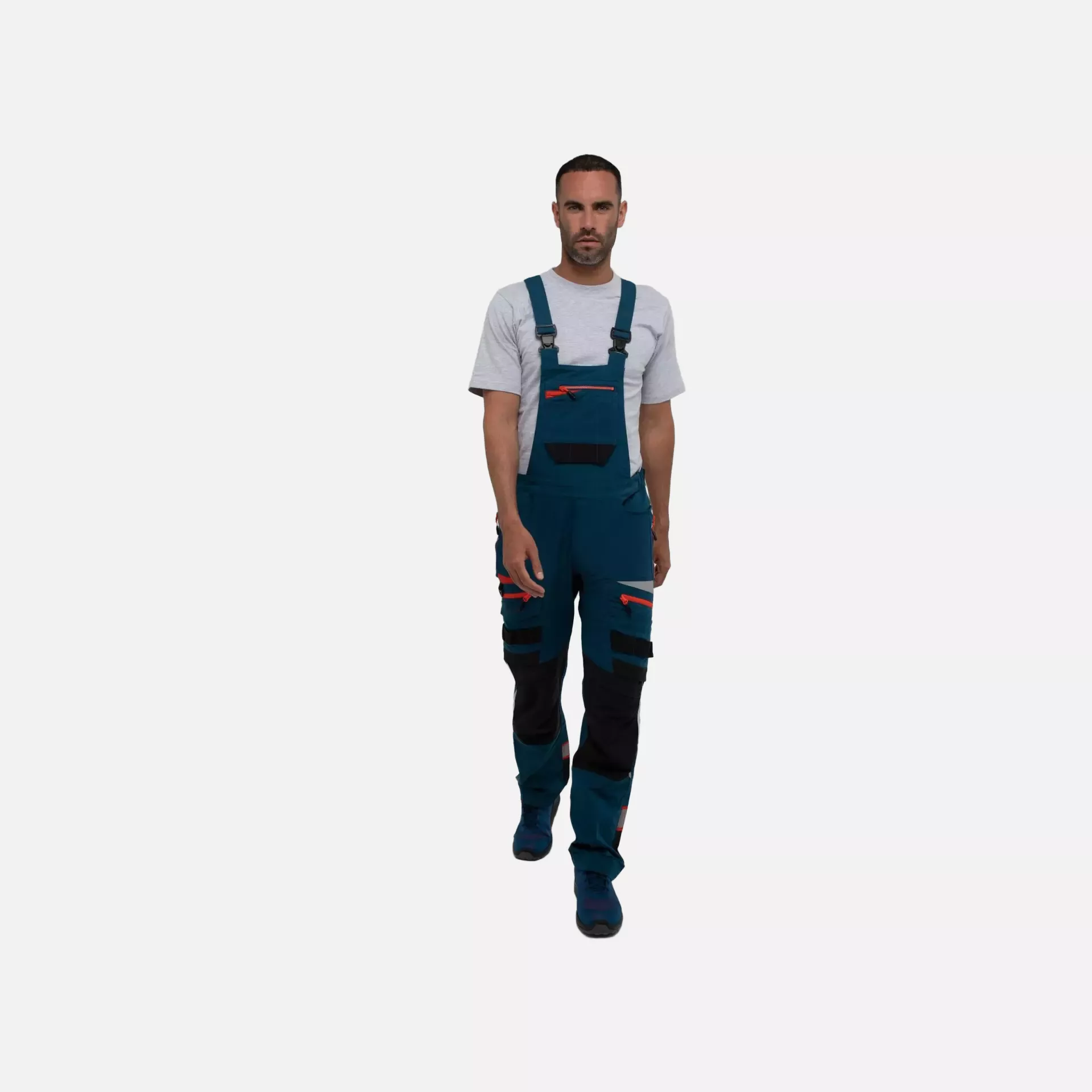 Portwest DX441MBR, DX4 Work Bib and Brace, Metro Blue, image 4