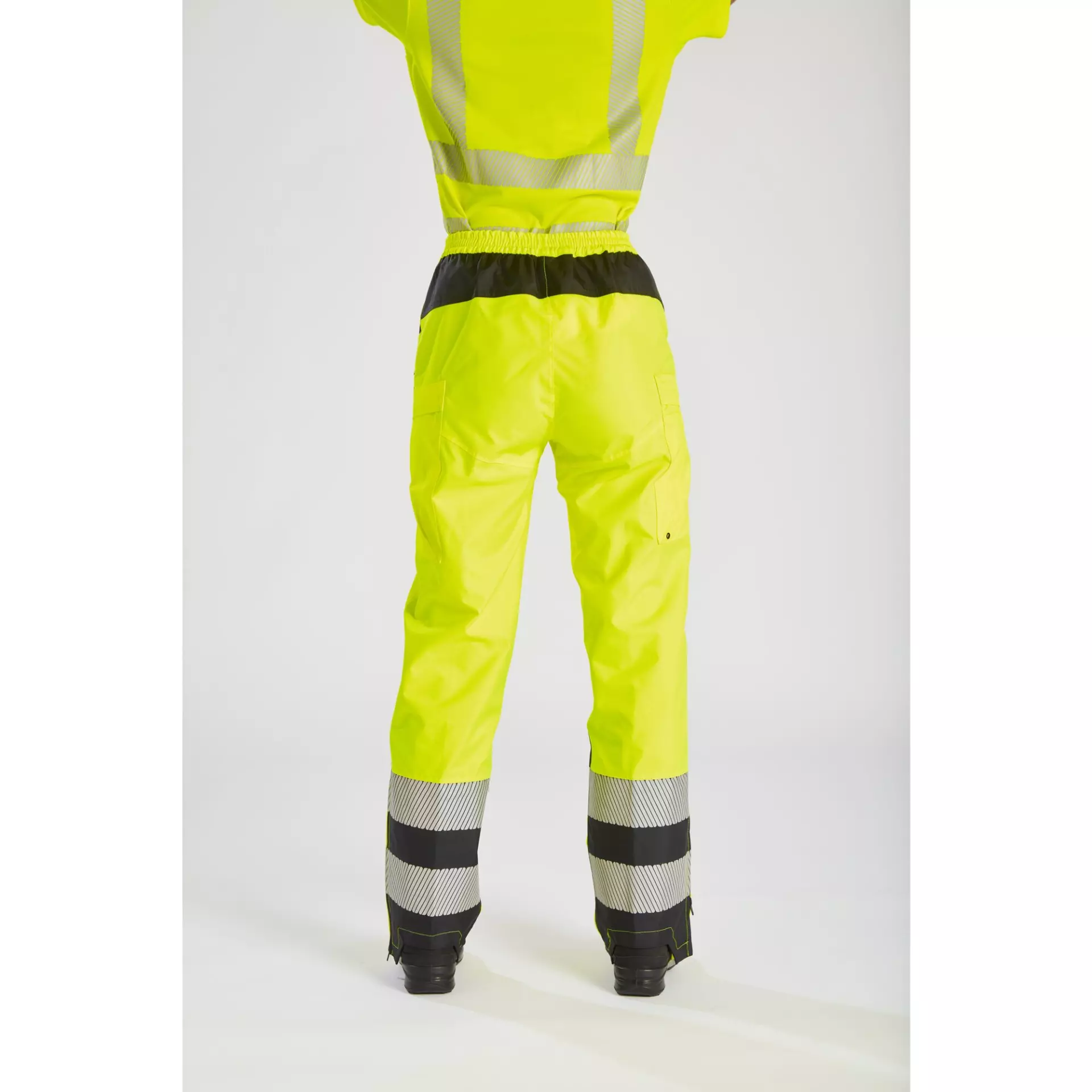 Portwest PW386YBR, PW3 Hi-Vis Women's Rain Trousers, Yellow/Black, image 6