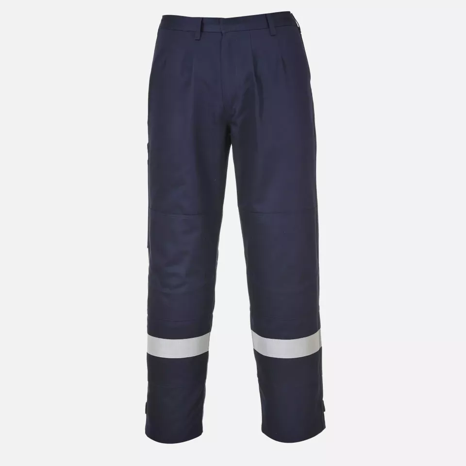 Portwest FR26NAT, Bizflame Work Trousers, Navy Tall, image 1, gallery thumbnail