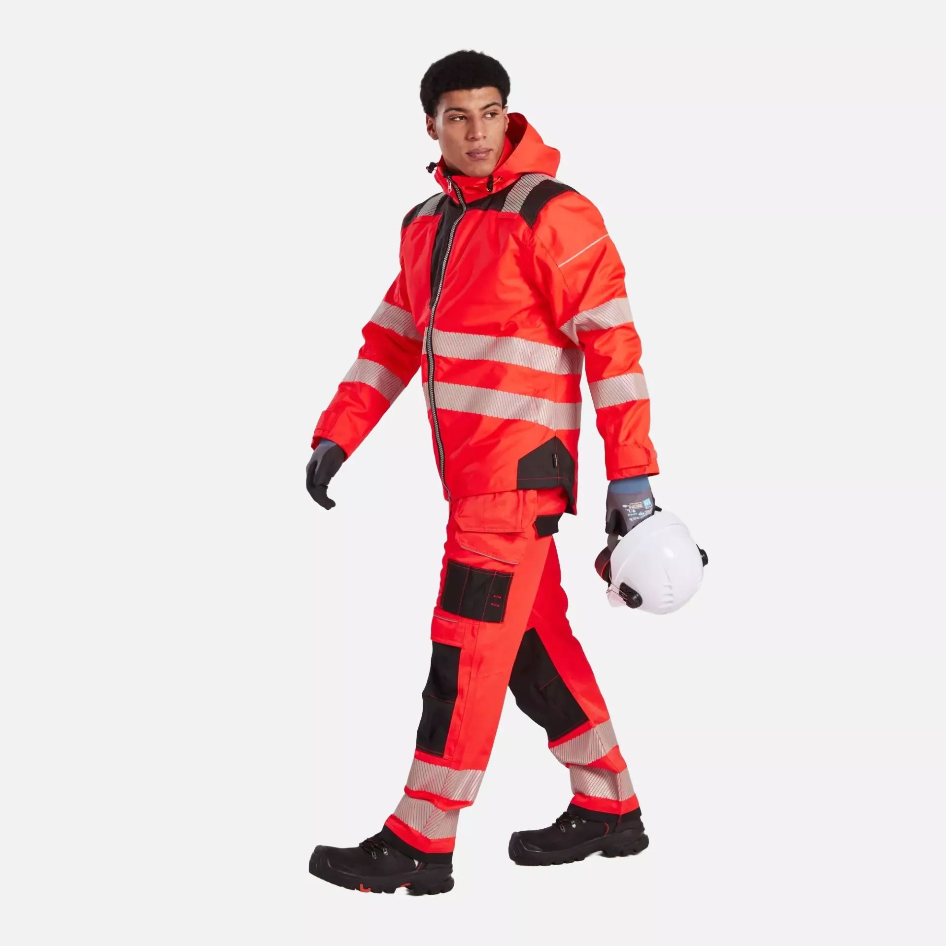 Portwest T501RBK, PW3 Hi-Vis Arbeitshose mit Holstertaschen, Rot/Schwarz, image 10
