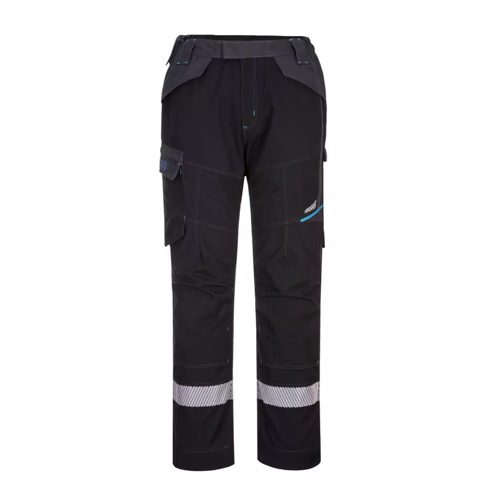 Portwest FR402BKR, WX3 FR Modaflame Service Trousers, Black, image 1, gallery thumbnail