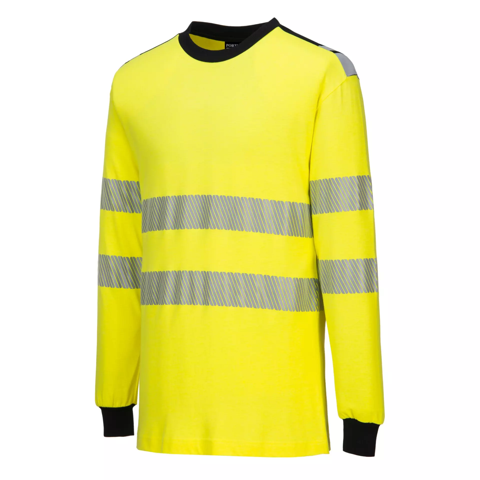 Portwest FR701YBR, PW3 FR Modaflame Hi-Vis T-Shirt, Yellow/Black, image 3