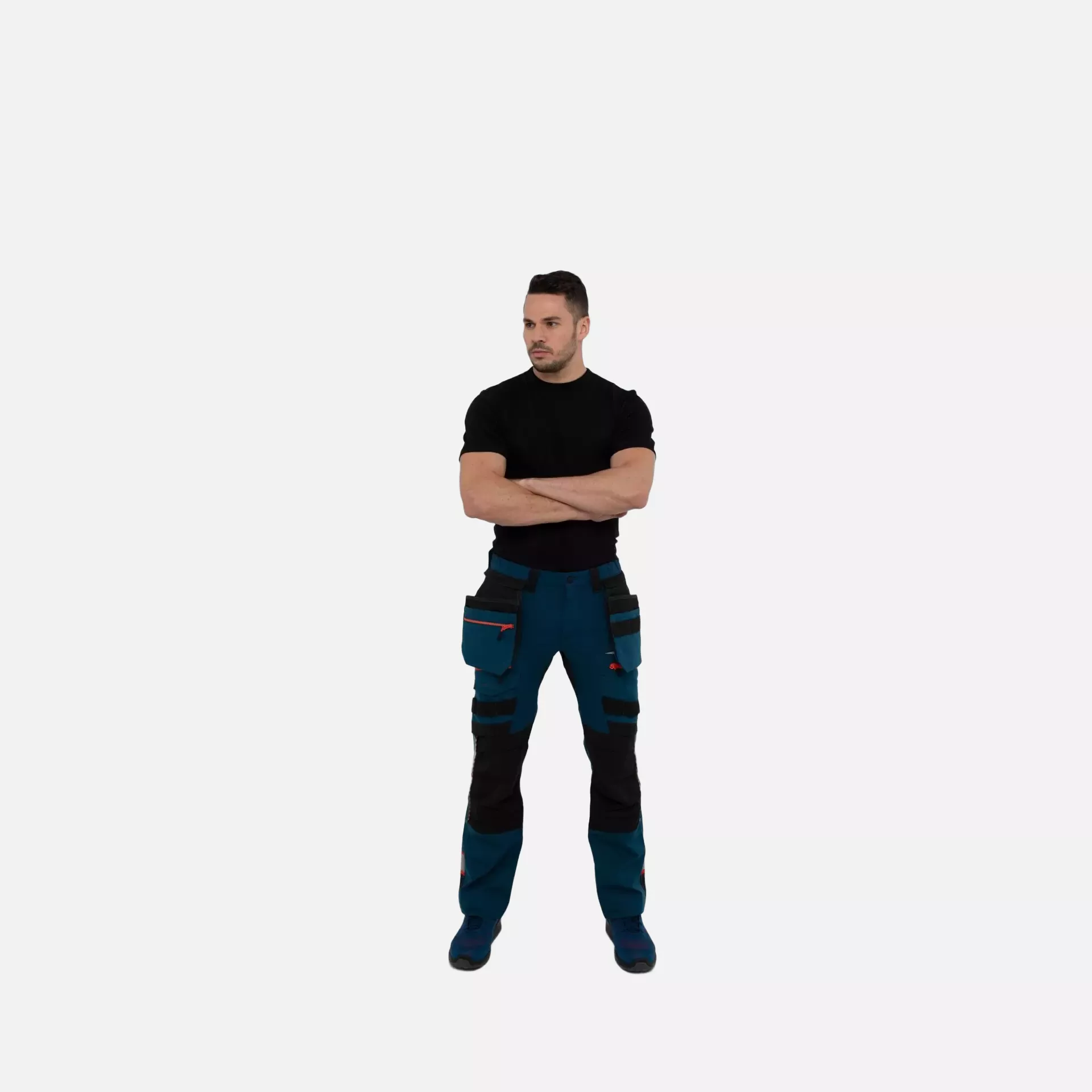 Portwest DX440MBR, DX4 Detachable Holster Pocket Trousers, Metro Blue, image 10