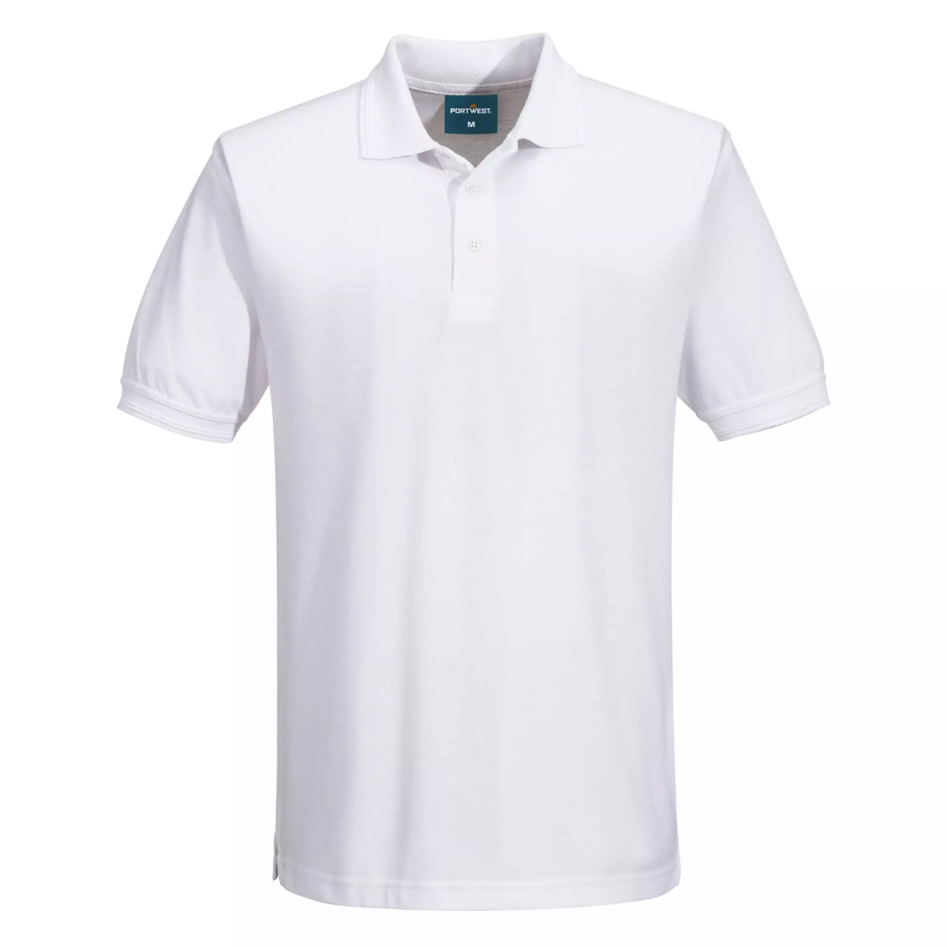 Portwest B210WHR, Naples Polo Shirt S/S, White, image 1