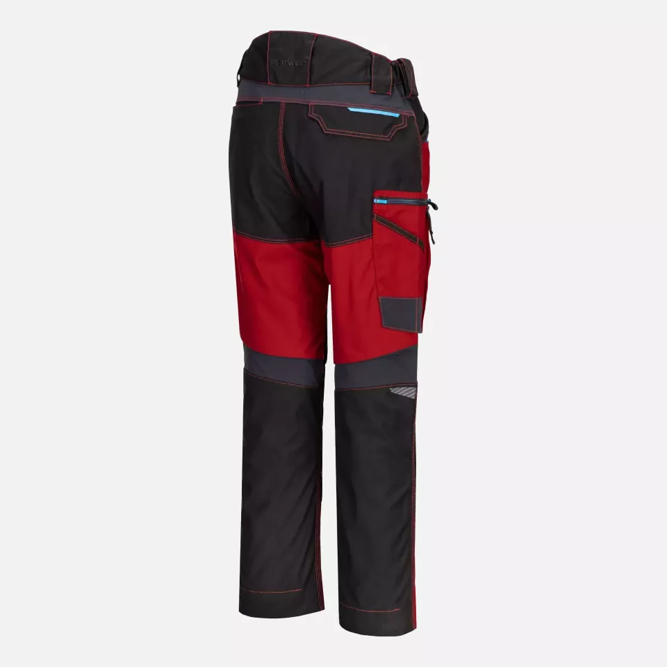 Portwest T701DRR, WX3 Work Trousers, Deep Red, image 5, gallery thumbnail