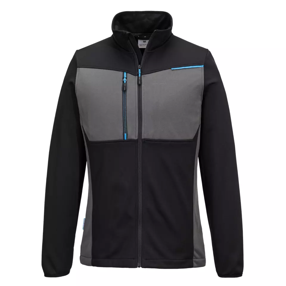 Portwest T756BKR, WX3 Full Zip Tech Fleece, Black