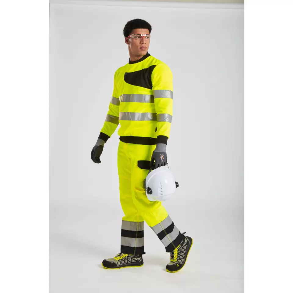 Portwest PW277OBR, PW2 Hi-Vis Sweatshirt, Orange/Black, image 4, gallery thumbnail