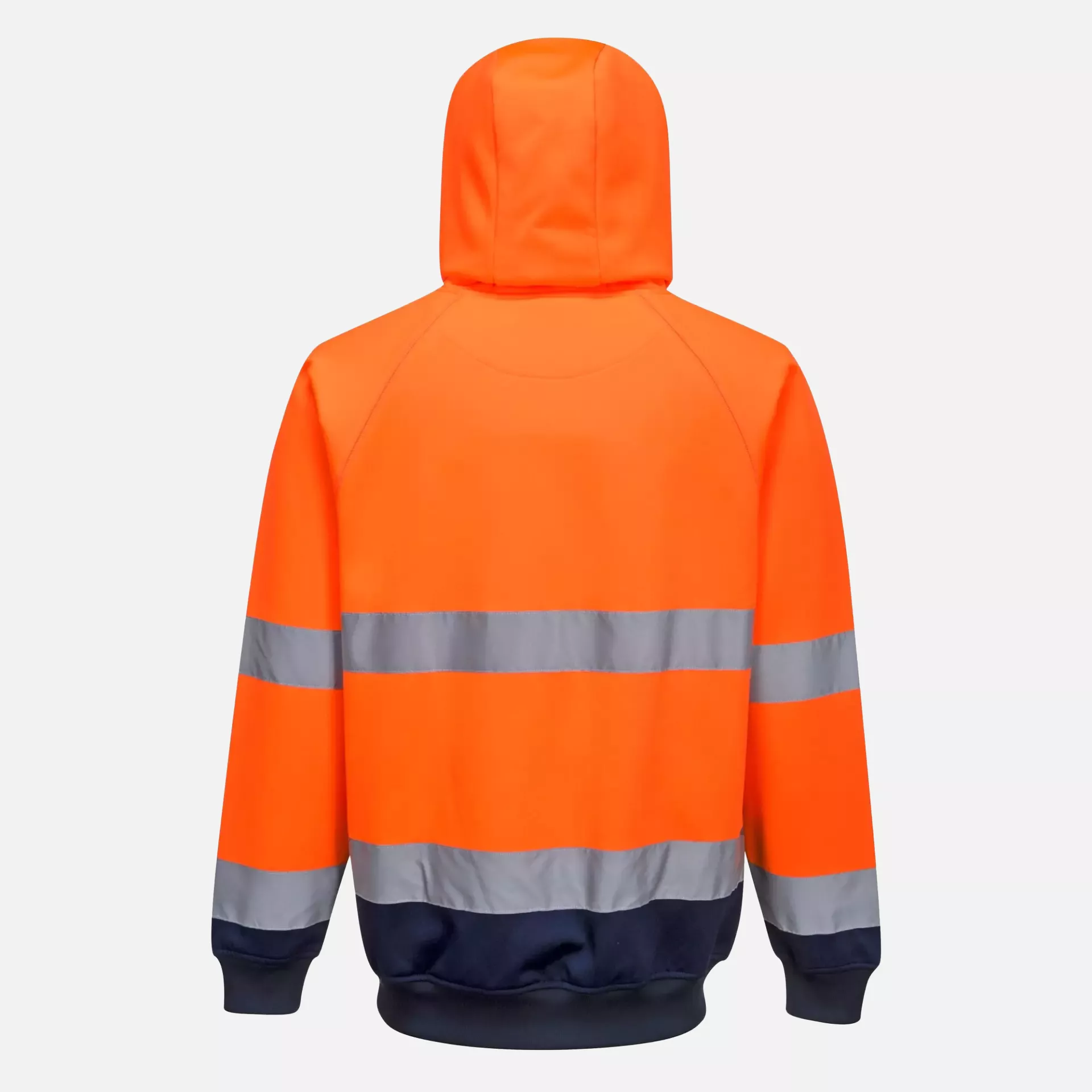 Portwest B316ONR, Hi-Vis Contrast Hoodie, Orange/Navy, image 2