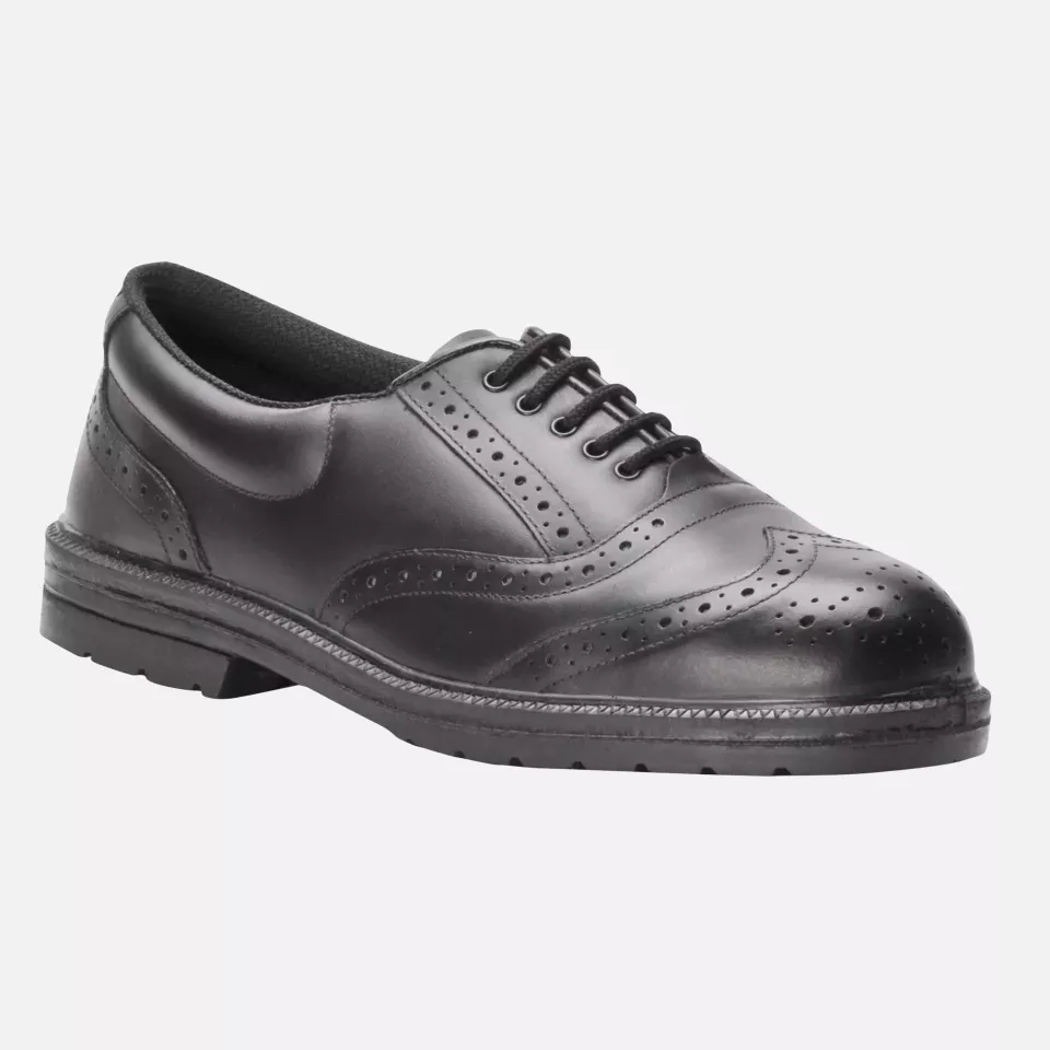 Portwest FW46BKR, Steelite Executive Brogue S1P, Black, image 1, gallery thumbnail