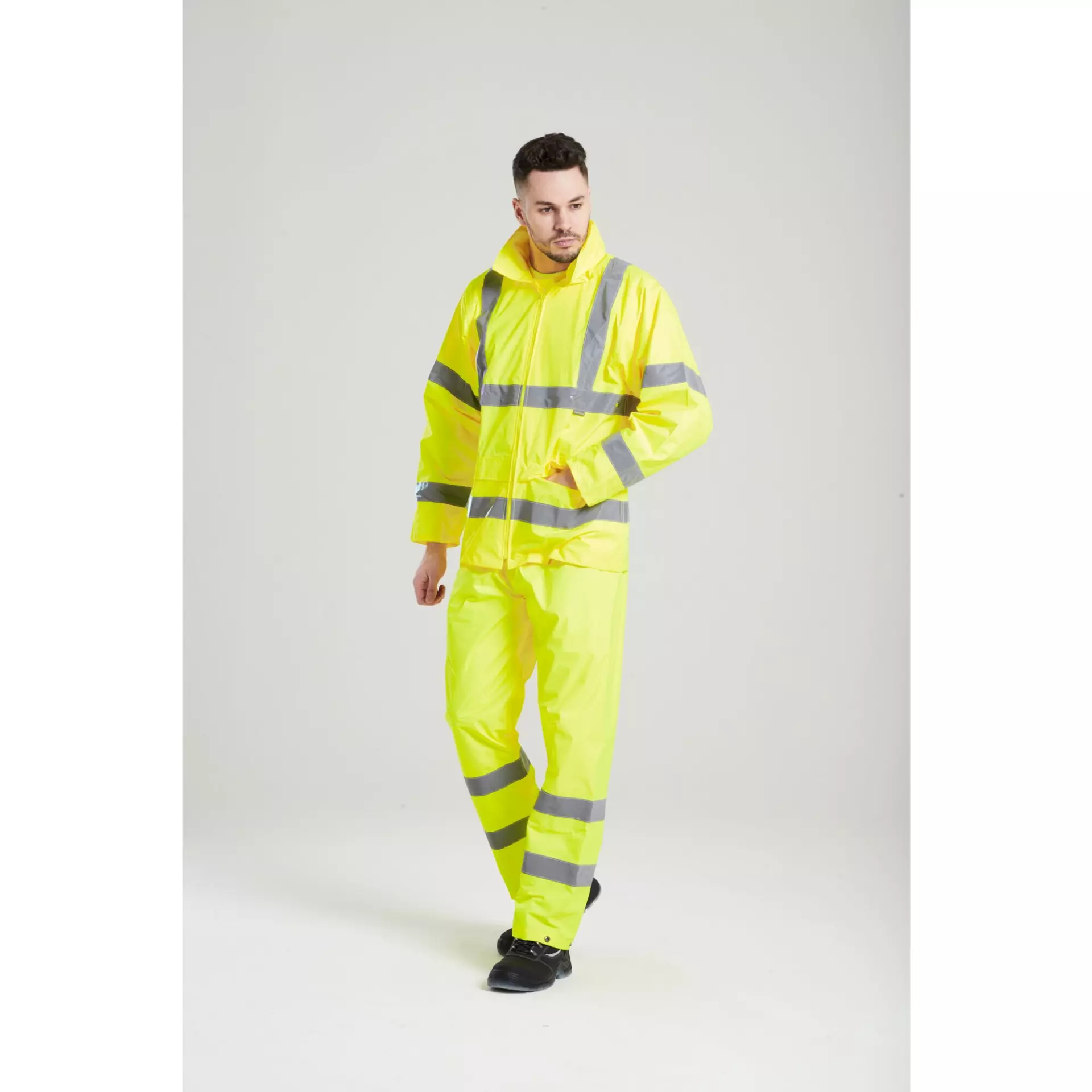 Portwest H440YER, Hi-Vis Rain Jacket, Yellow, image 8