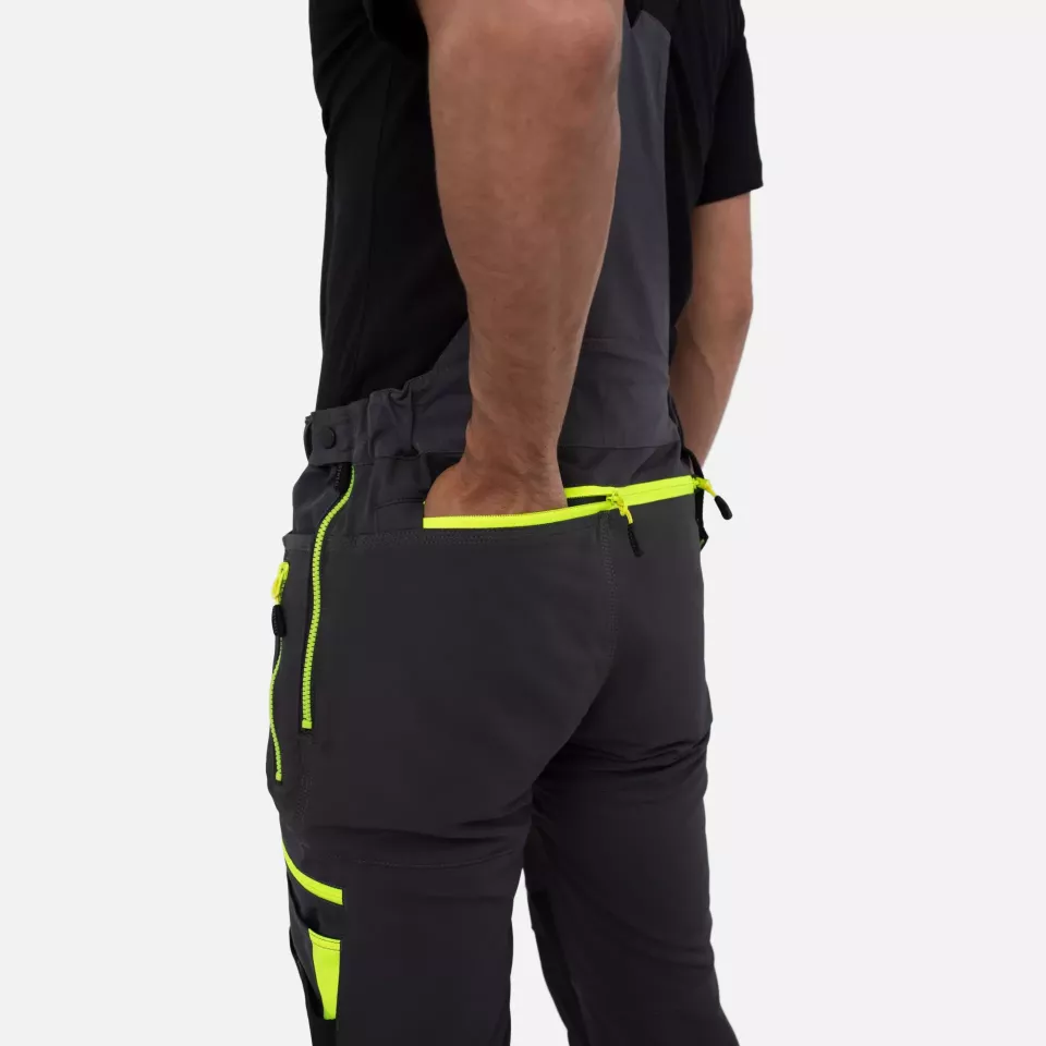 Portwest DX441MGR, DX4 Work Bib and Brace, Metal Grey, image 11, gallery thumbnail