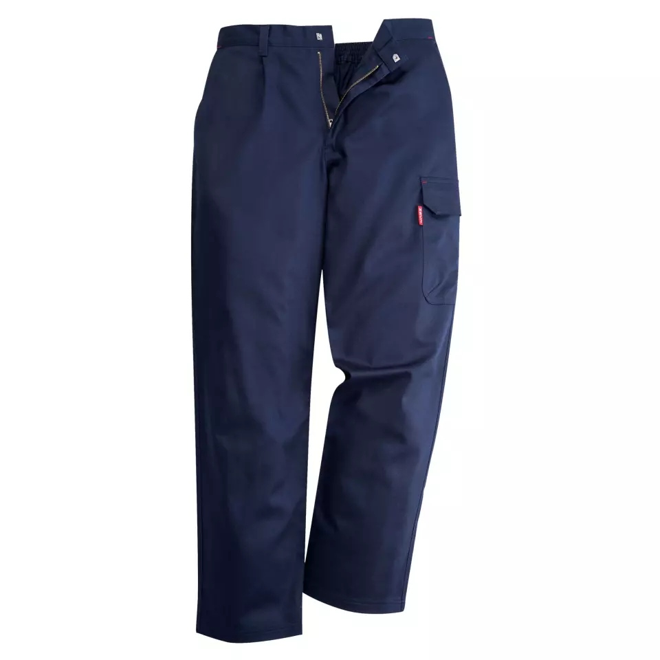 Portwest BZ31NAR, Bizweld FR Cargo Trousers, Navy, image 4, gallery thumbnail