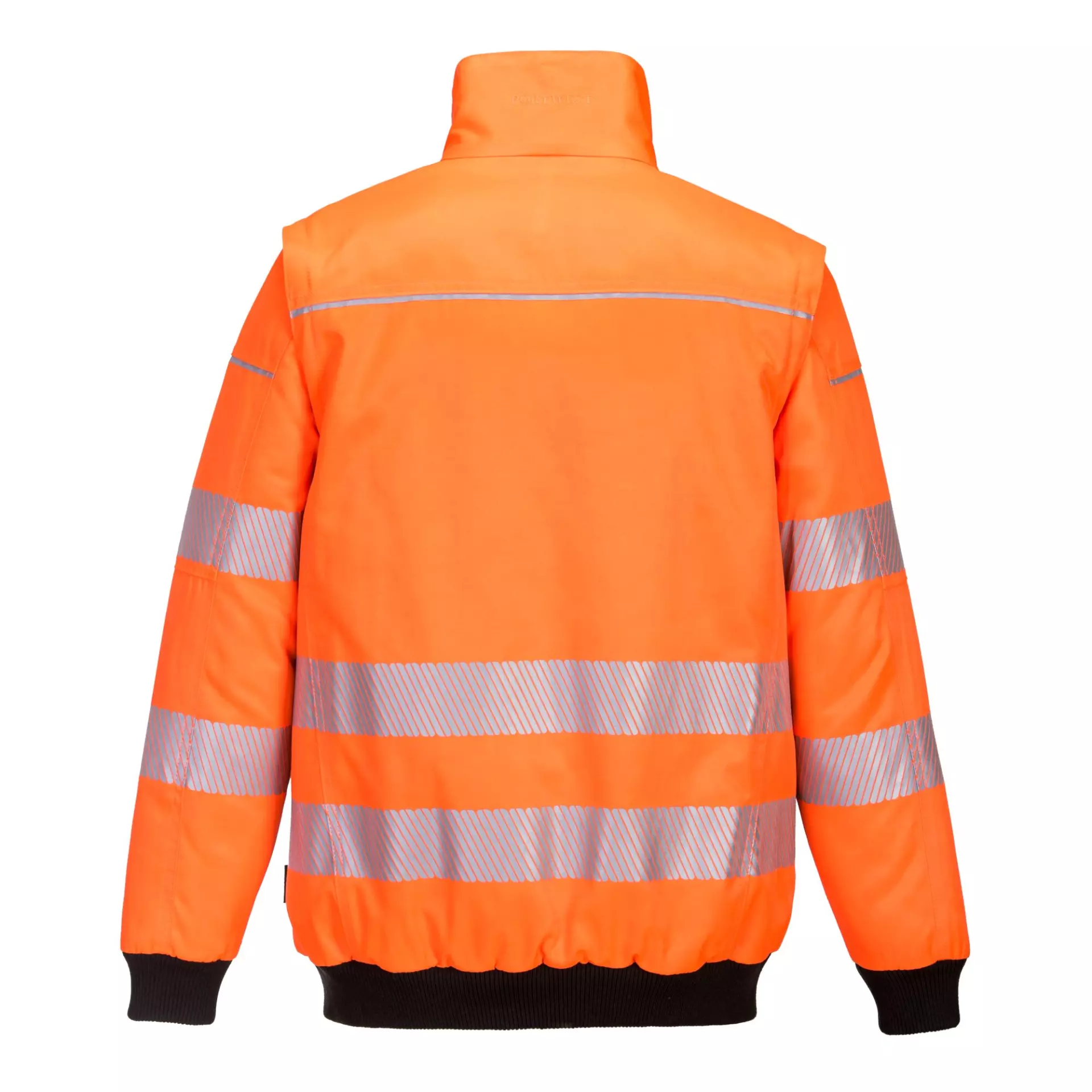 Portwest PW302OBR, PW3 Hi-Vis 3-in-1 Pilot Jacket, Orange/Black, image 2