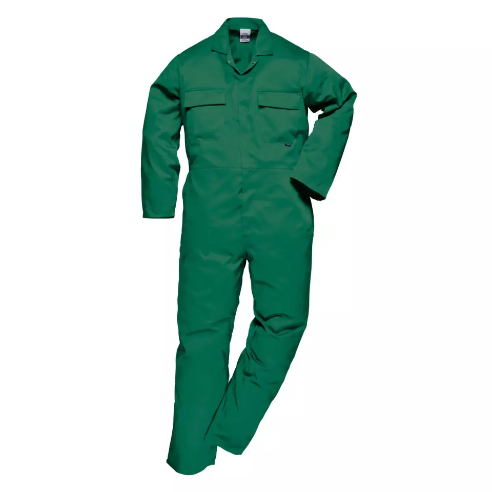 Portwest S999BGR, Euro Work Coverall, Bottle Green, image 2, gallery thumbnail