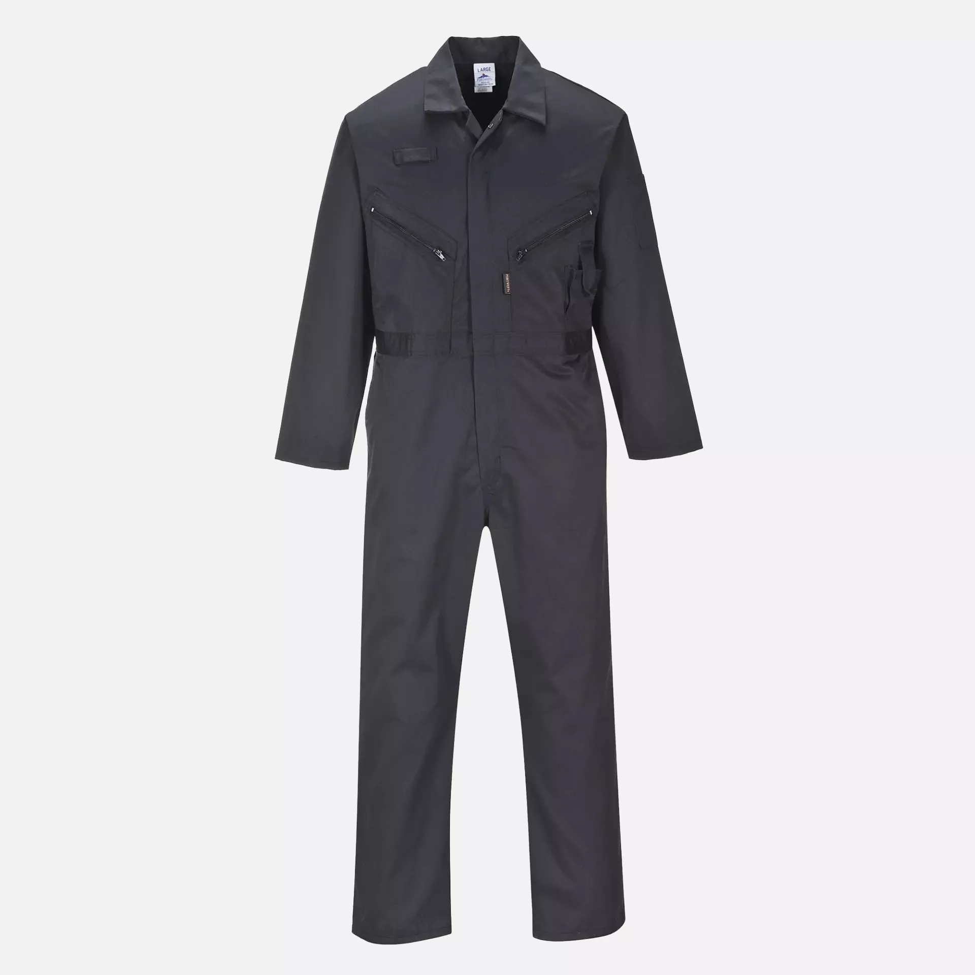 Portwest C813BKR, Liverpool Zip Coverall, Black, image 1