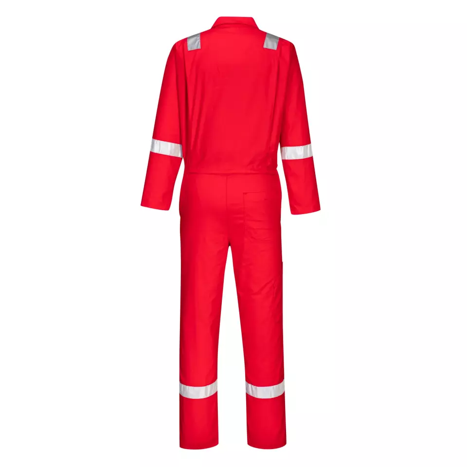 Portwest C814RER, Iona Cotton Coverall, Red, image 1, gallery thumbnail
