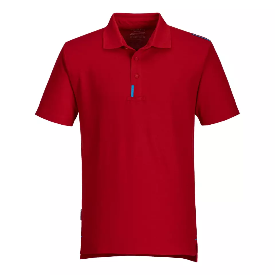 Portwest T720DRR, WX3 Polo Shirt, Deep Red, image 1, gallery thumbnail