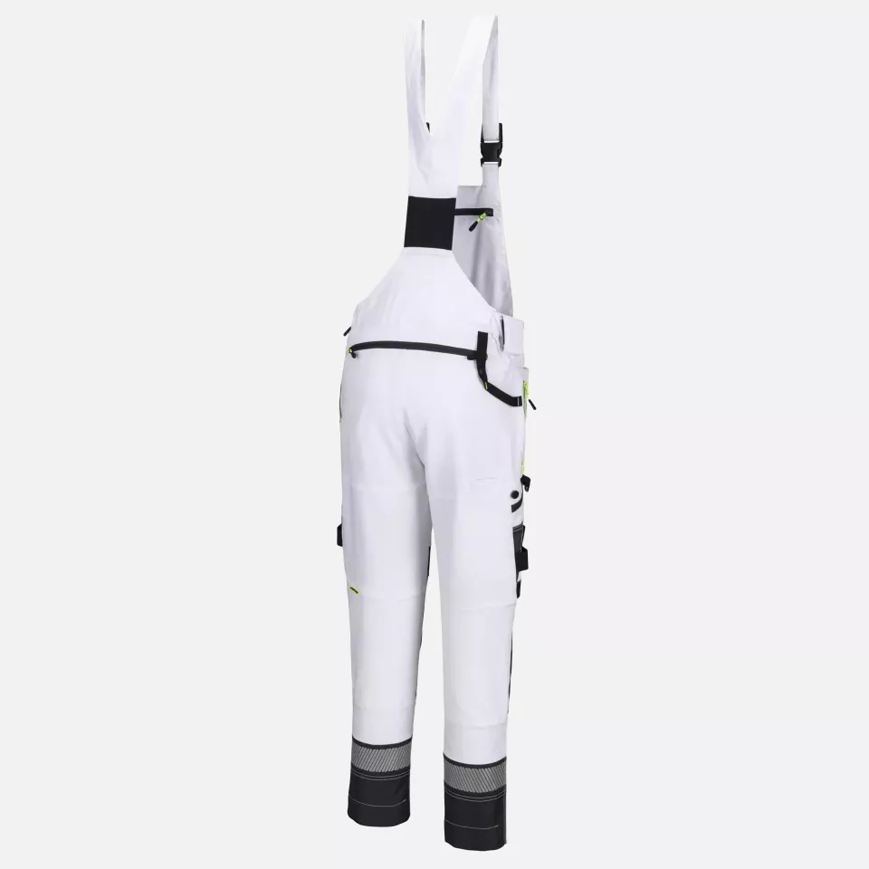 Portwest DX441WGR, DX4 Work Bib and Brace, White/Grey, image 3, gallery thumbnail