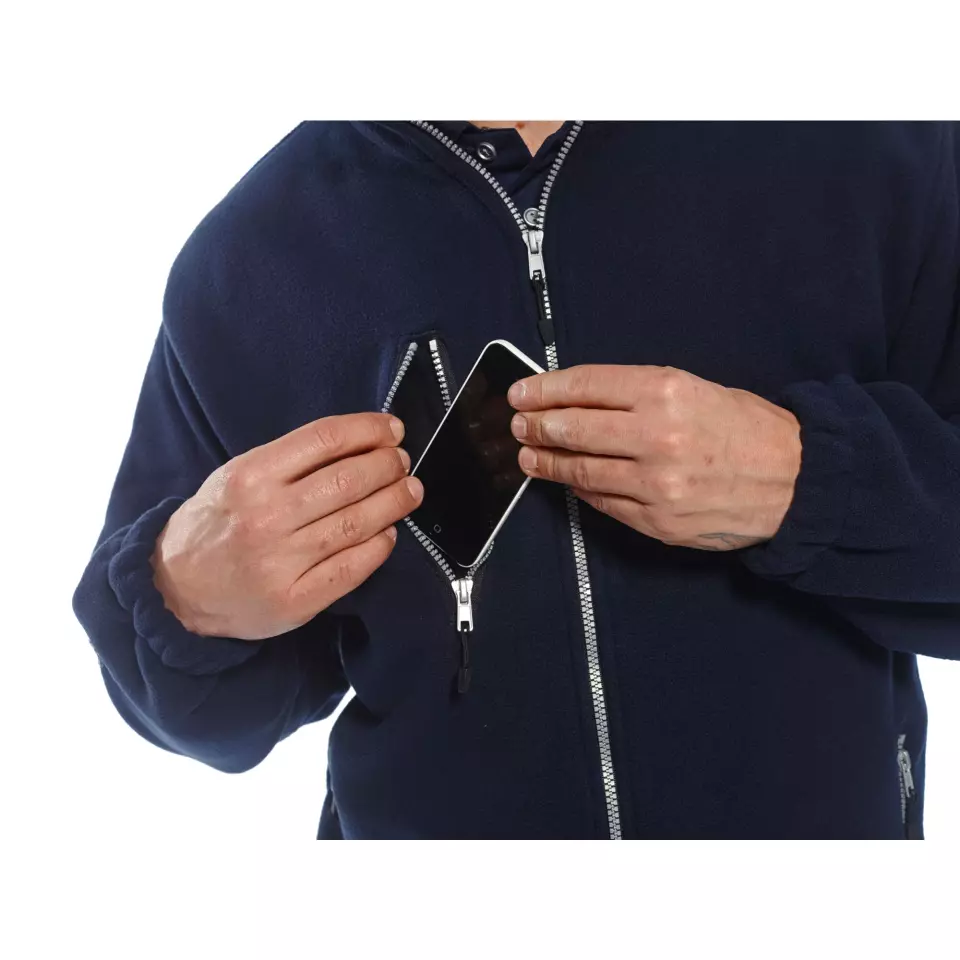 Portwest F401BKR, City Fleece, Black, image 2, gallery thumbnail