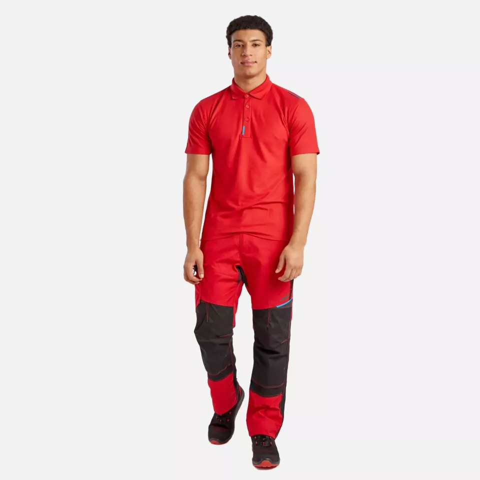 Portwest T720DRR, WX3 Polo Shirt, Deep Red, image 7, gallery thumbnail