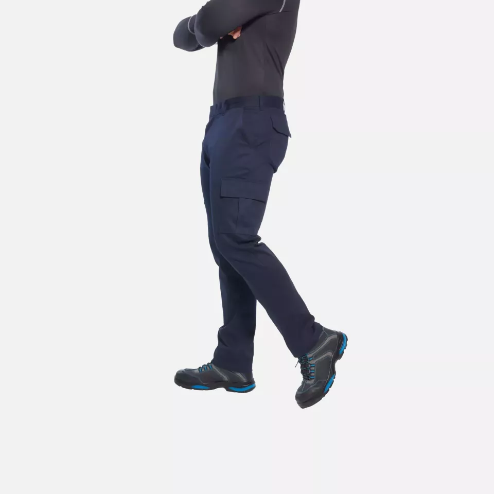 Portwest S231BKR, WX2 Eco Stretch Slim Fit Combat Trousers, Black, image 3, gallery thumbnail