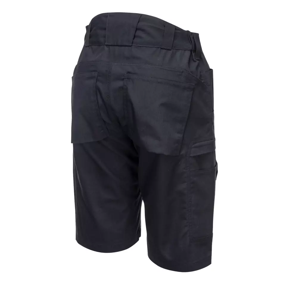 Portwest KX340BKR, KX3 Ripstop Shorts, Black, image 4, gallery thumbnail