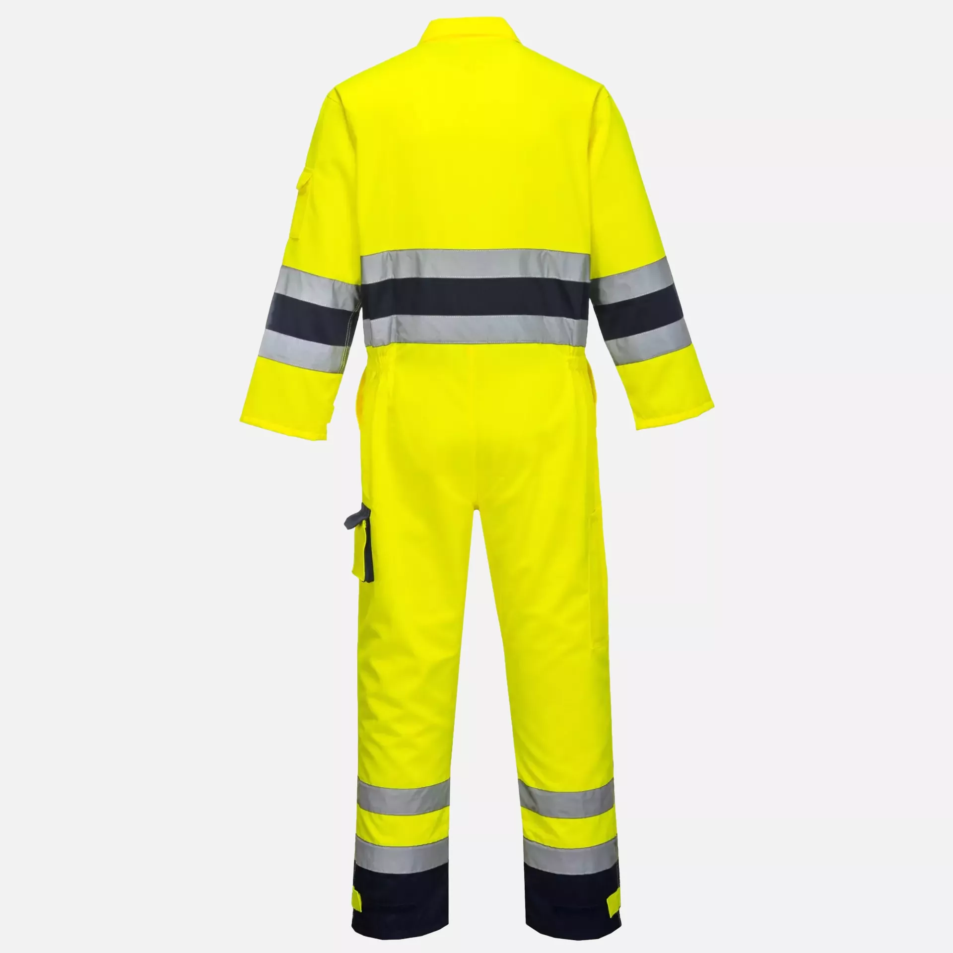 Portwest TX55YNR, Nantes Hi-Vis Contrast Work Coverall, Yellow/Navy, image 2