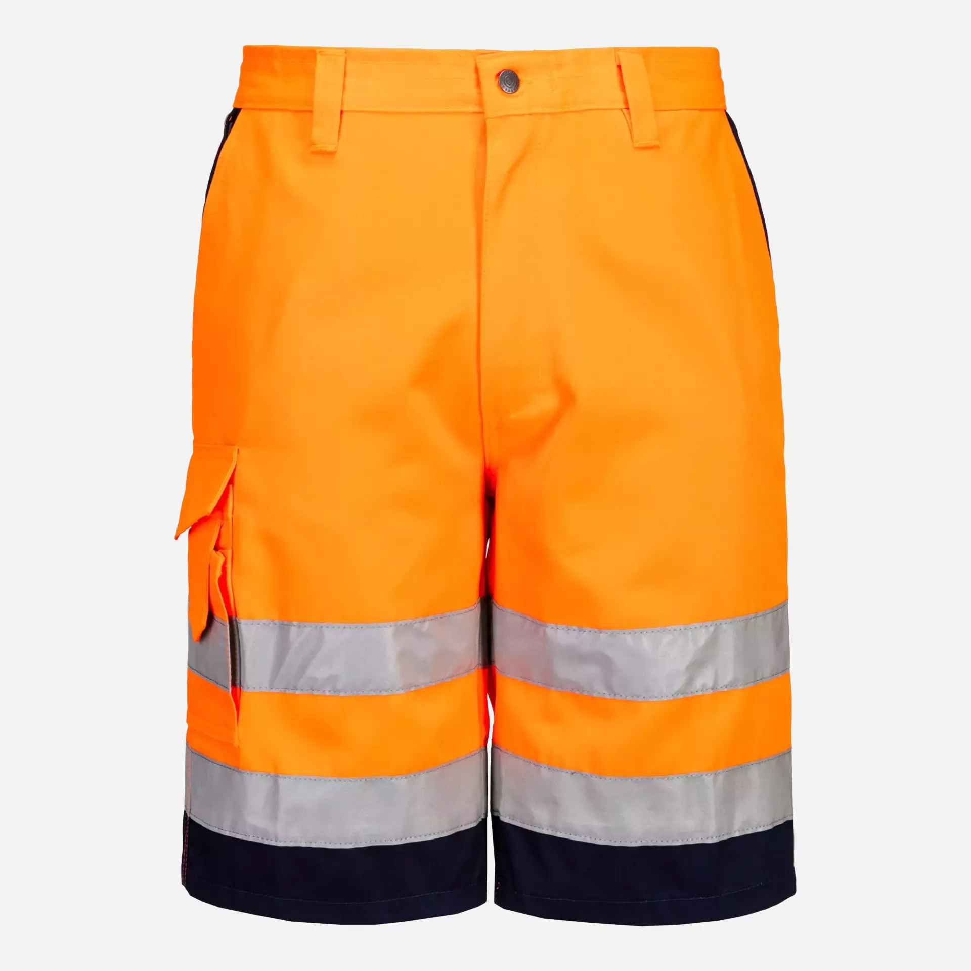Portwest E043ONR, Hi-Vis Contrast Shorts, Orange/Navy, image 1