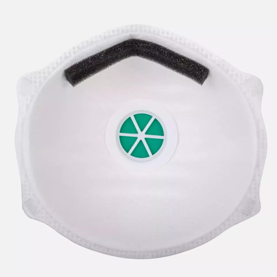 Portwest P304WHR, FFP3 Valved Dolomite Light Cup Respirator, White, image 2, gallery thumbnail