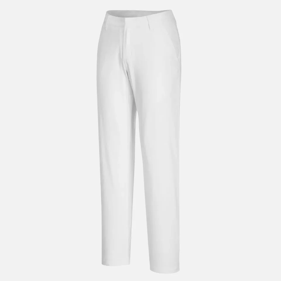 Portwest S235WHR, WX2 Eco Women's Stretch Slim Chino Trousers, White, image 3, gallery thumbnail